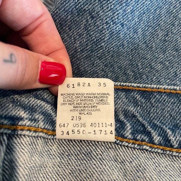 Levi’s 550 Relaxed Fit Denim Shorts Men’s 38 Orange Label - Picture 5 of 9